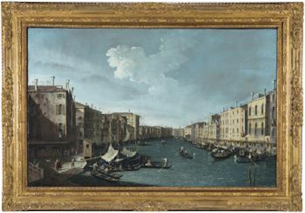Il Canal Grande dal ponte di Rialto a Palazzo Foscari by Canaletto