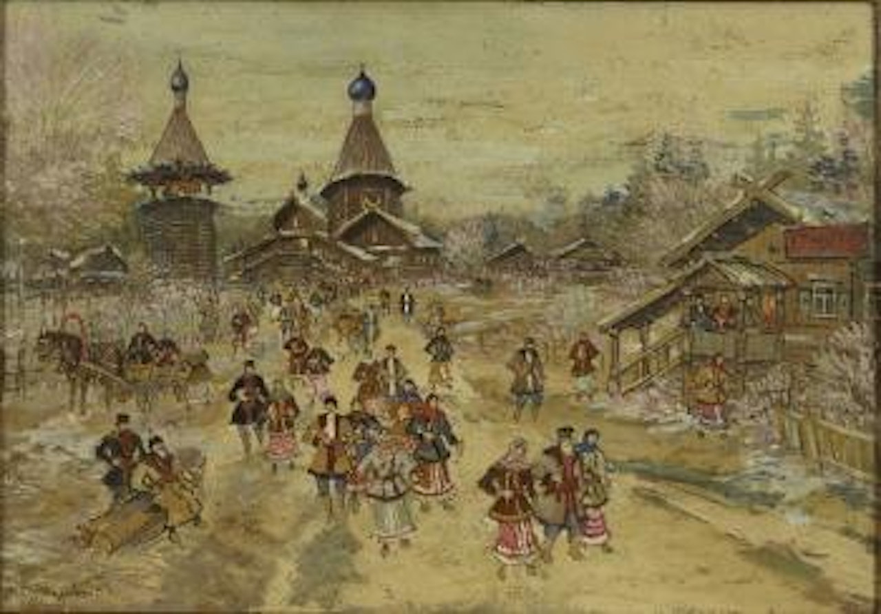 Procession des lumières by Konstantin Alekseevich Korovin