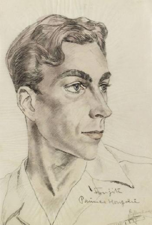 Portrait du Prince Franz de Hohenlohe by Leonard Tsuguharu Foujita