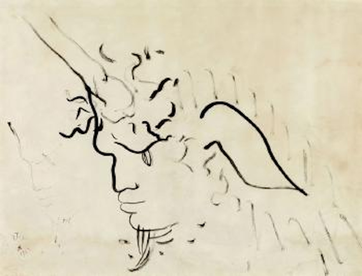 Tête de licorne by Jean Cocteau