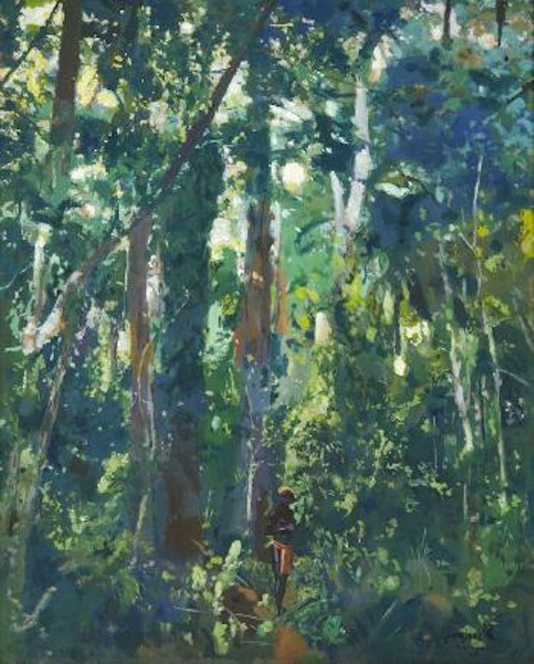 Africaine sous une Vegetation Luxuriante, Guinee by Jacques Majorelle