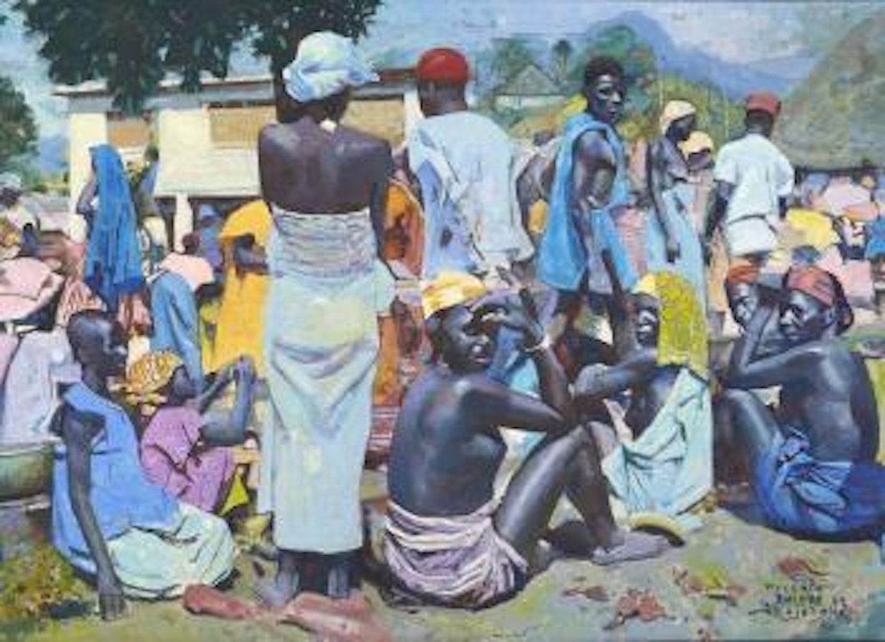 Marche a Macenta, Guinee by Jacques Majorelle