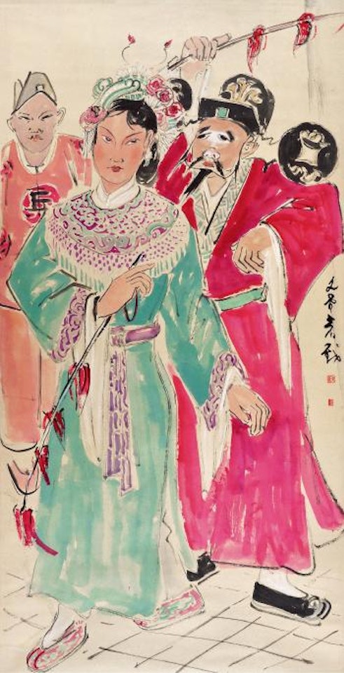 Opera figures by Chen Wen Hsi