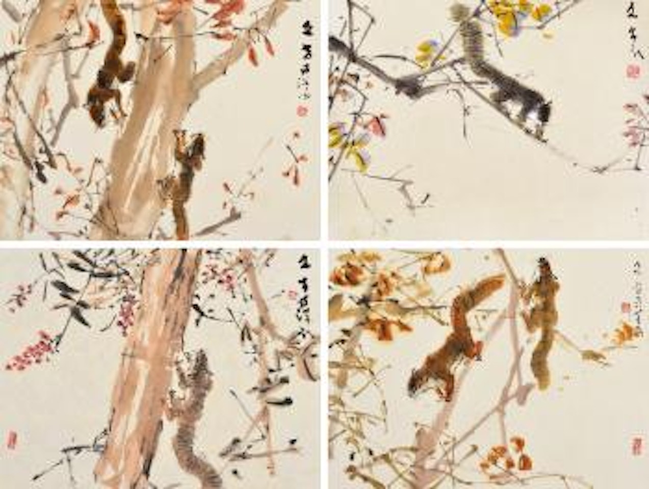 Squirrels by Chen Wen Hsi
