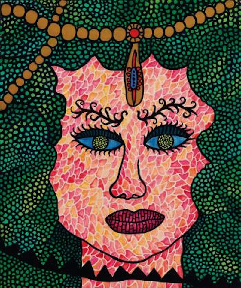Green hair by Yayoi Kusama
