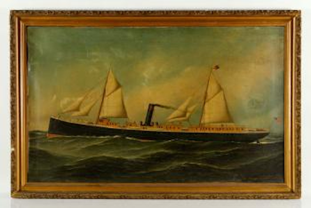 The Steamer Concho under full sail by Antonio Jacobsen