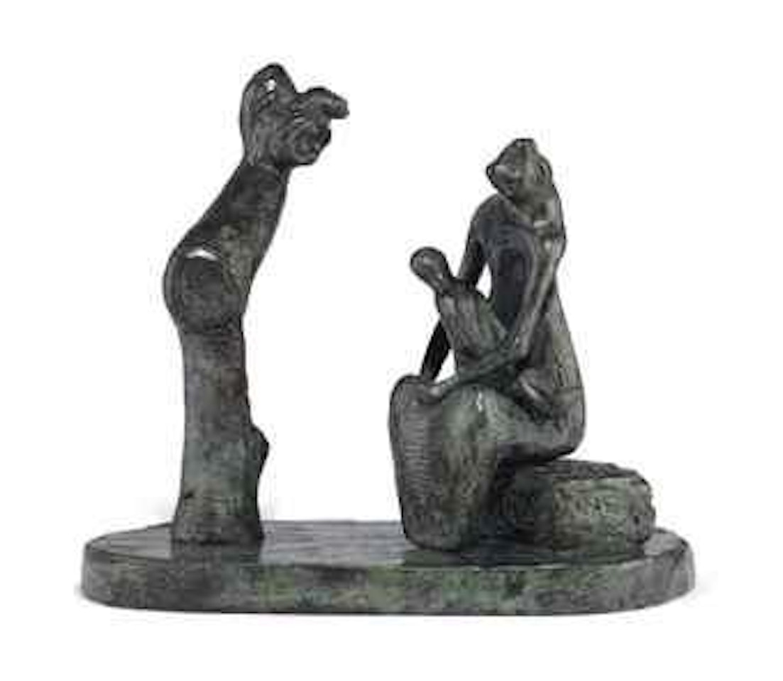 Mother and Child with Tree Trunk by Henry Moore