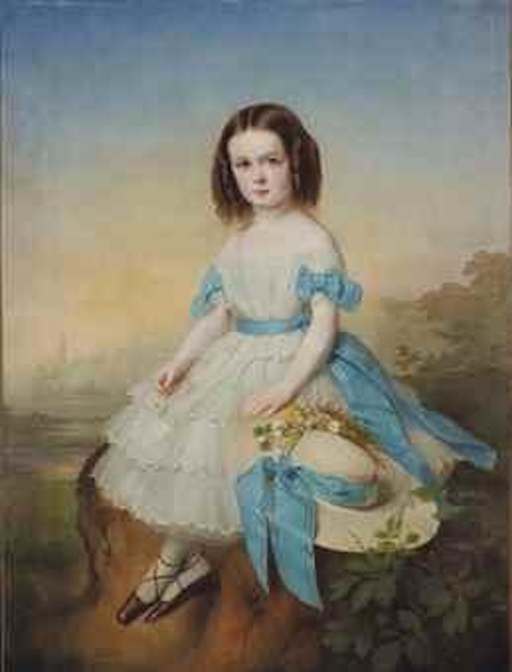 Portrait d'Anne de Rochechouart de Mortemart enfant (1847-1933), future duchesse d'Uzès by French School