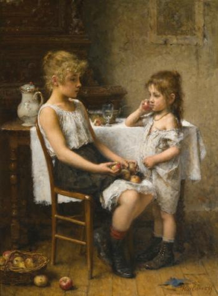 Choosing apples by Alexei Harlamoff