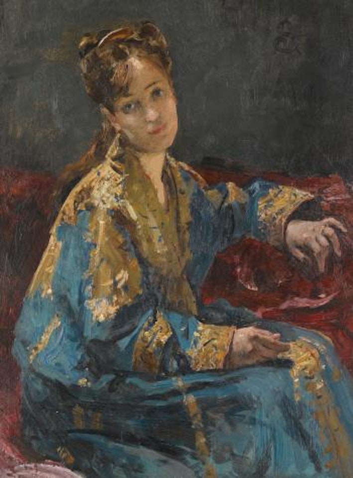 La dame en bleu by Alfred Stevens