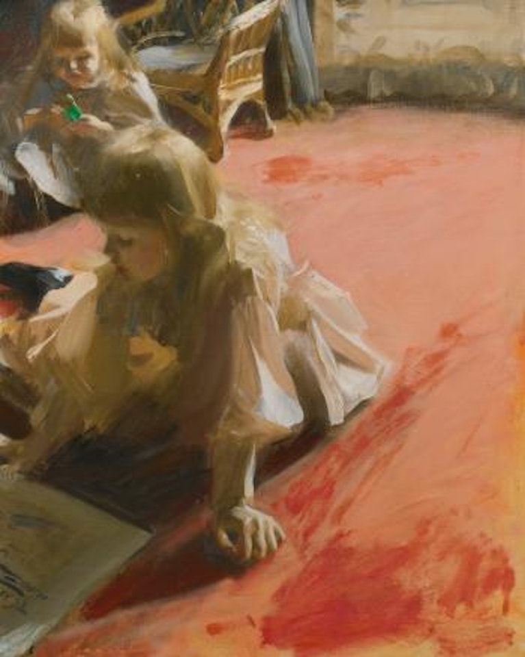 A portrait of the daughters of Ramon Subercaseaux by Anders Zorn