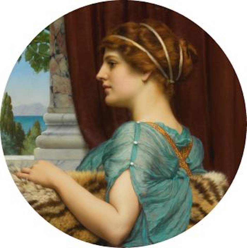 A pompeian lady by JOHN WILLIAM GODWARD, R.B.A.