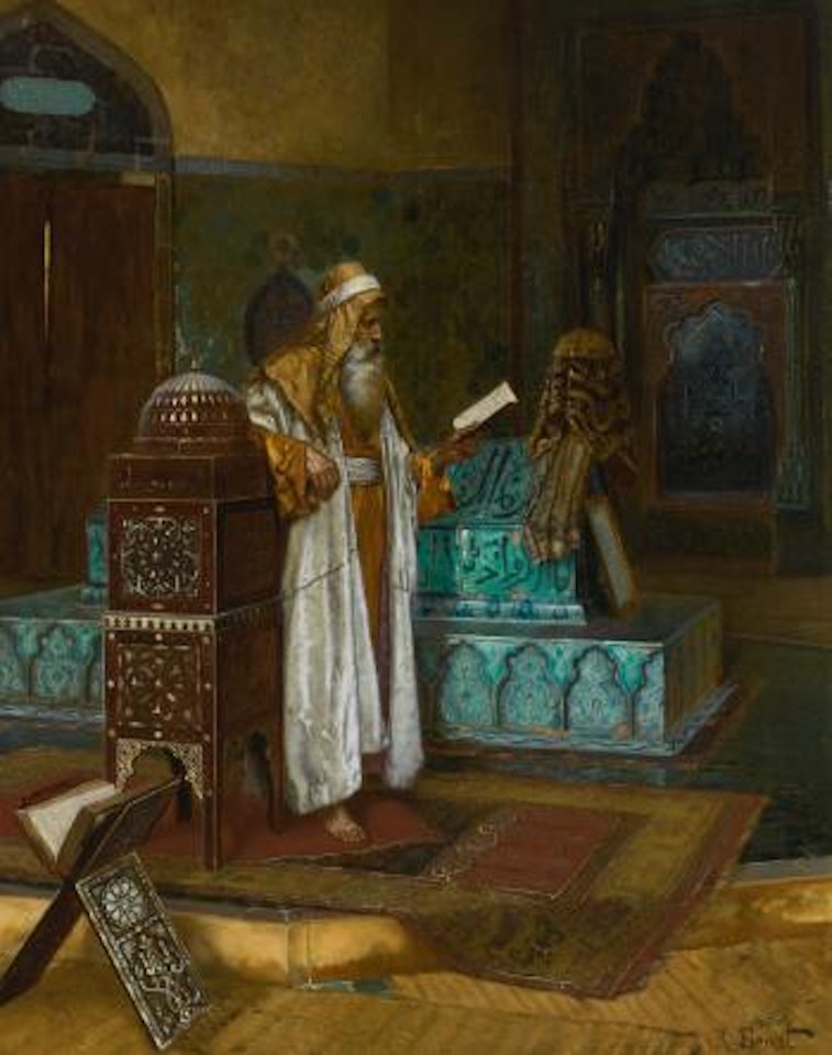 The tomb of Sultan Mehmet I by Rudolf Ernst