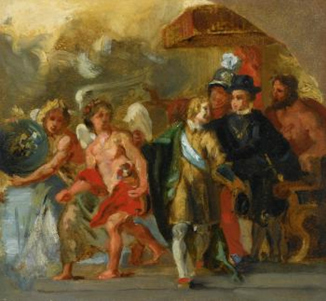 The stage of Archduchess Isabella (after rubens) by Eugene Delacroix