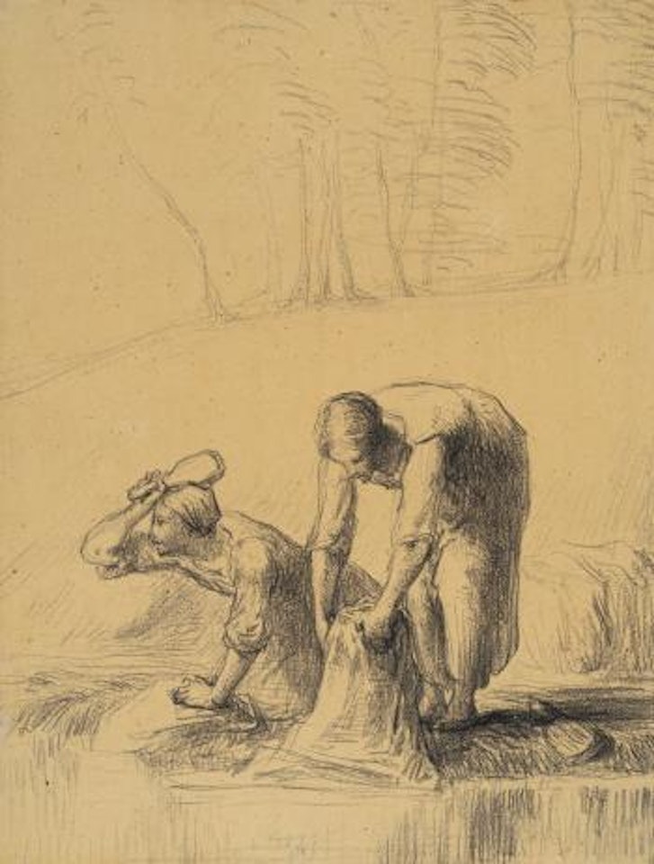 Laveuses à la fontaine by Jean-François Millet