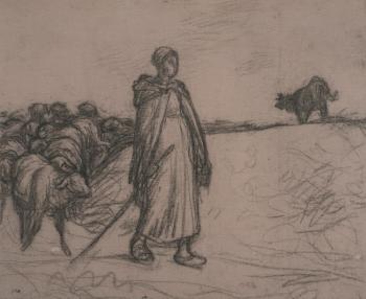 Le retour de la bergère by Jean-François Millet