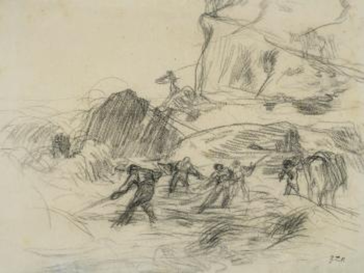 Les ramasseurs du varech by Jean-François Millet