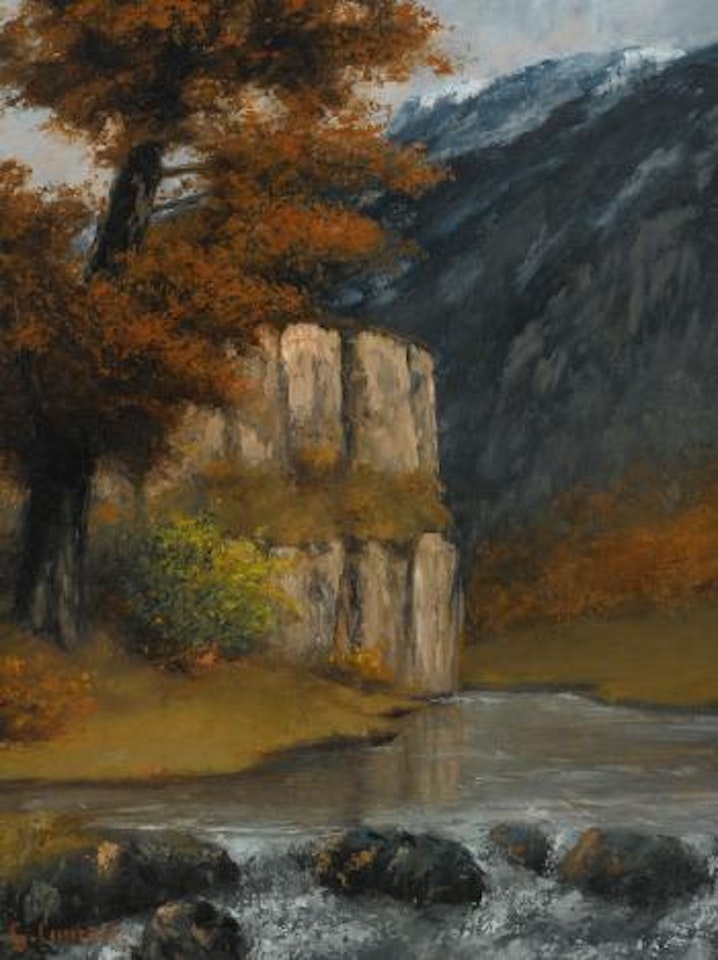 Landscape near Ornans by Gustave Courbet