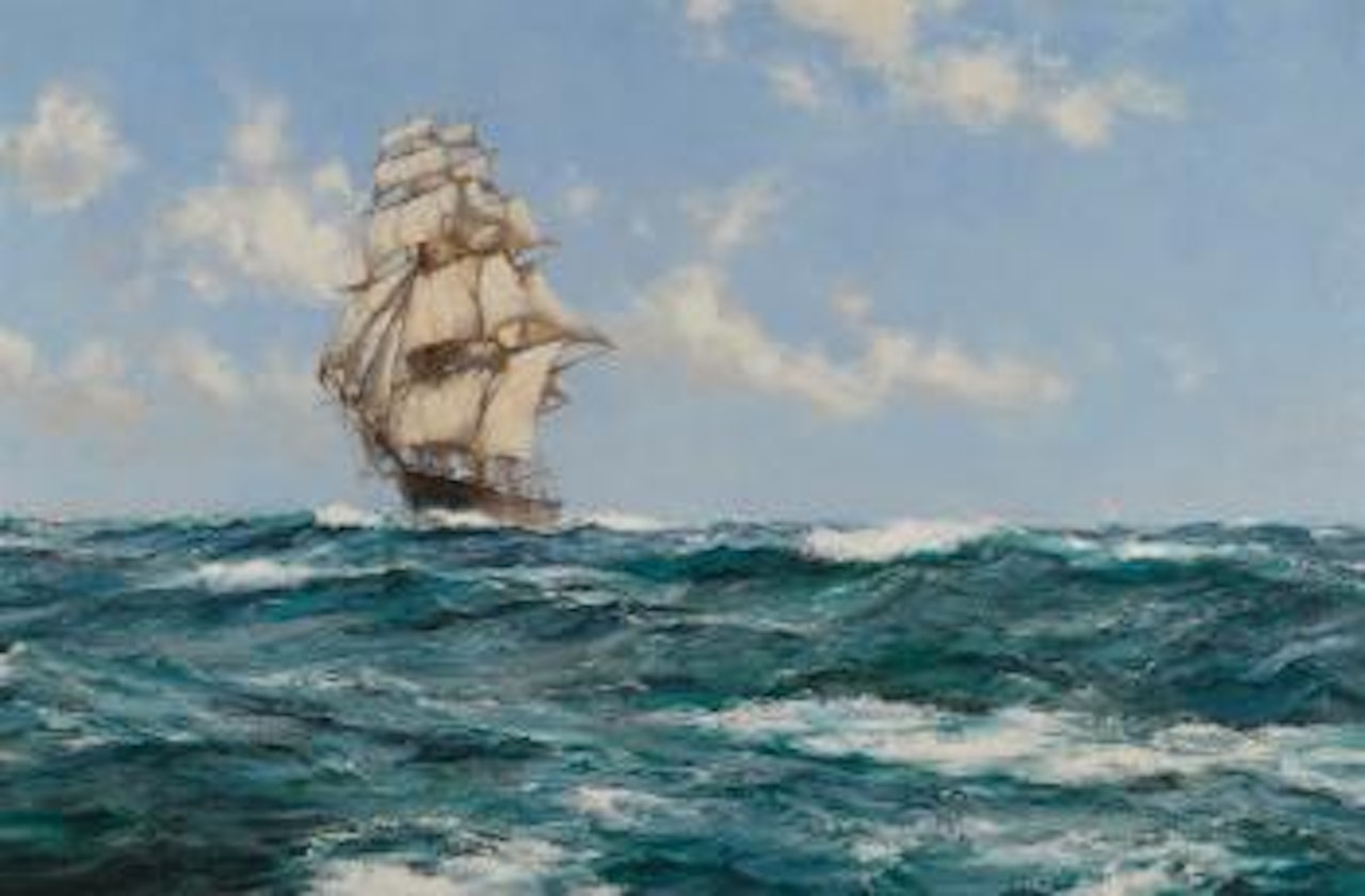 Sea beauty (the flying cloud) by Montague Dawson