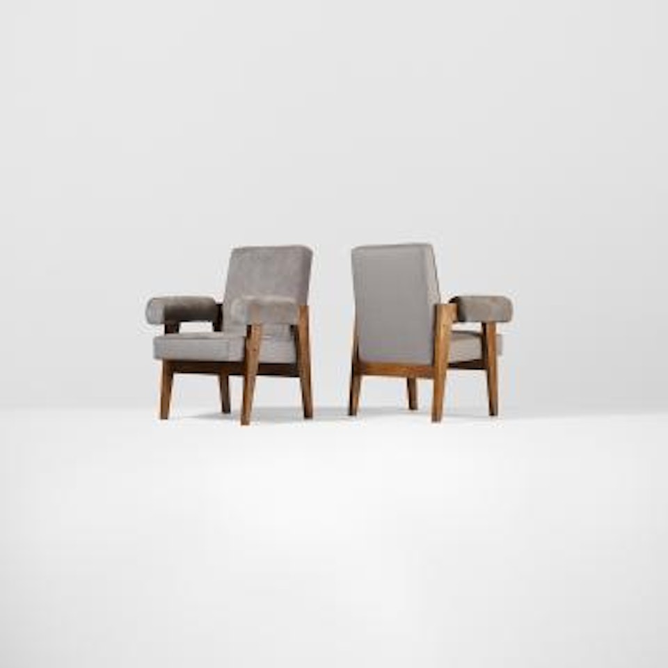 Armchairs from the High Court, Chandigarh by Le Corbusier by Pierre Jeanneret