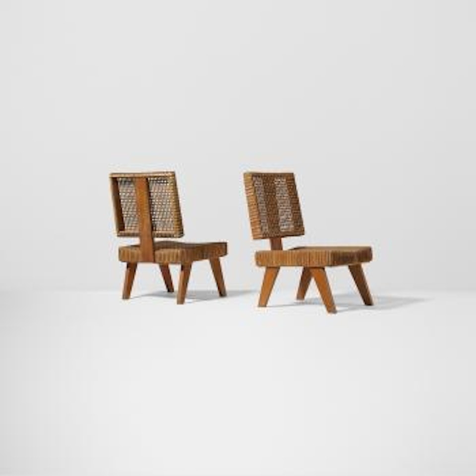 Lounge chairs from the Yves Korbendau residence, Rabat by Pierre Jeanneret