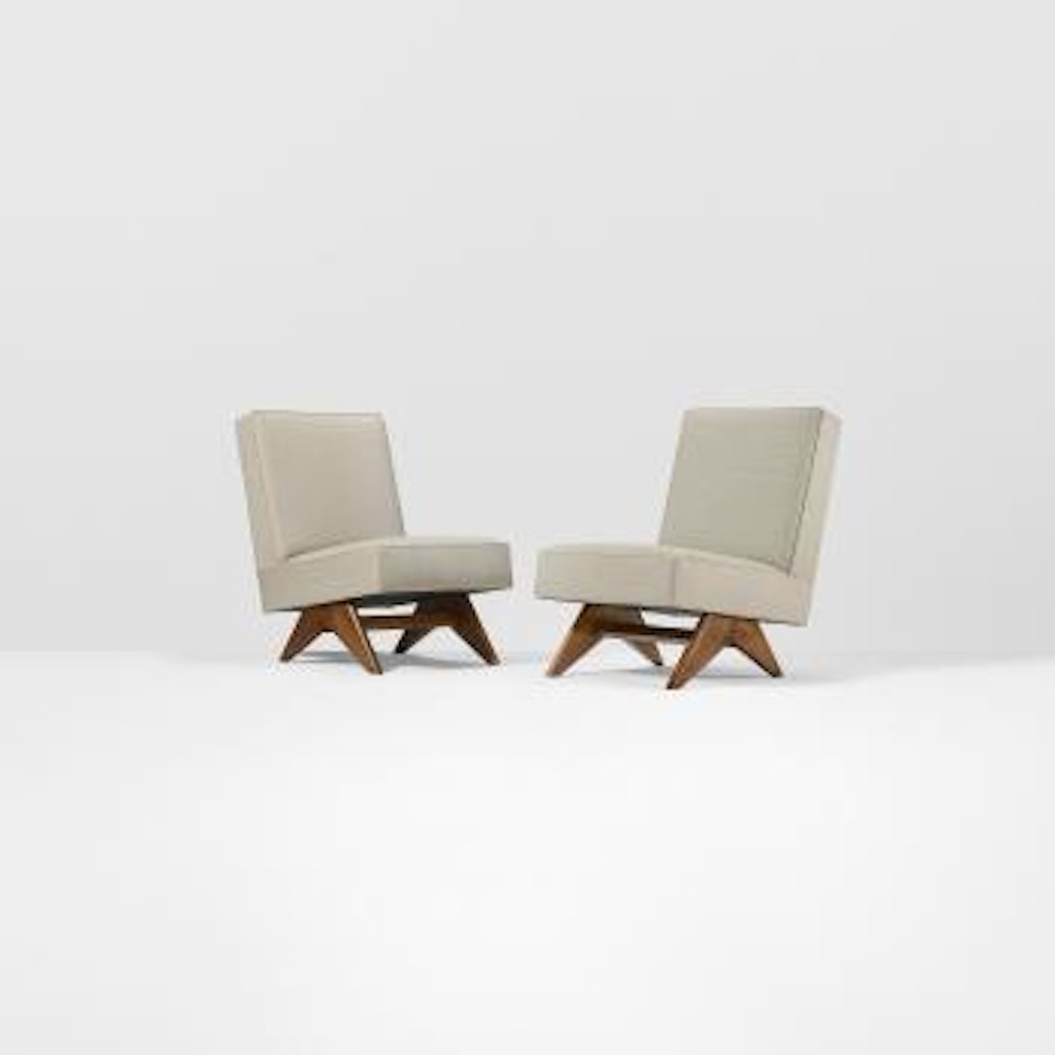 Lounge chairs from Punjab University, Chandigarh by Pierre Jeanneret