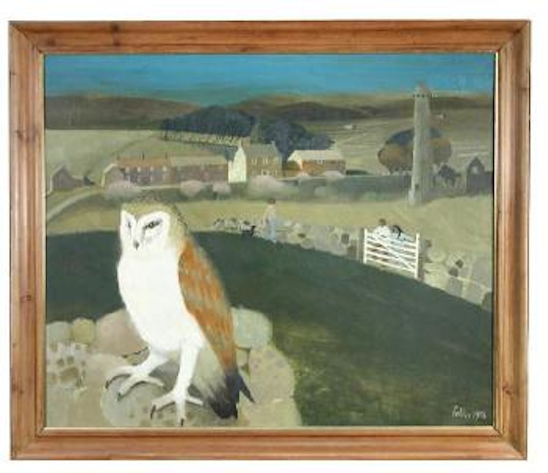 Dartmoor, with Barn Owl by Mary Fedden