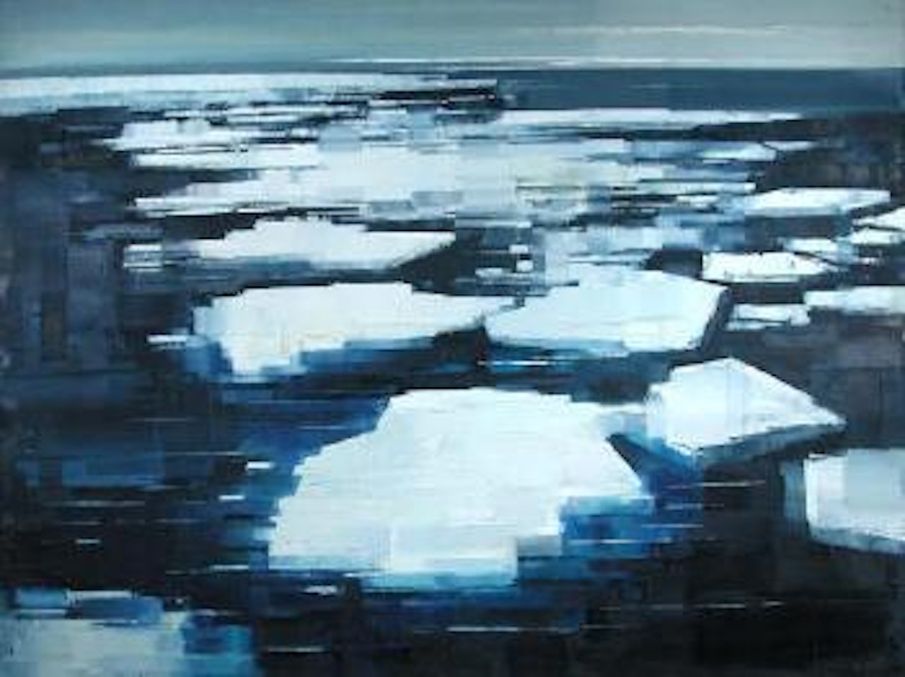 Ice floes in the Halley Bay, Weddell Sea, Antarctica by David Smith