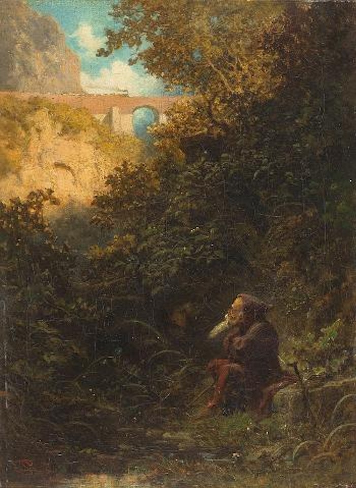 Die Neue Zeit by Carl Spitzweg