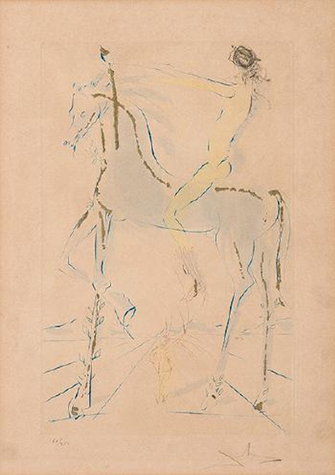 caballos (Cantar de los Cantares) by Salvador Dali