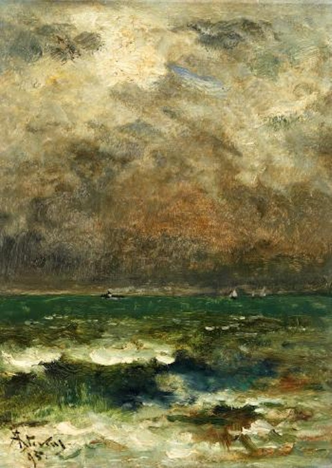 Sea with Ships by Alfred Stevens