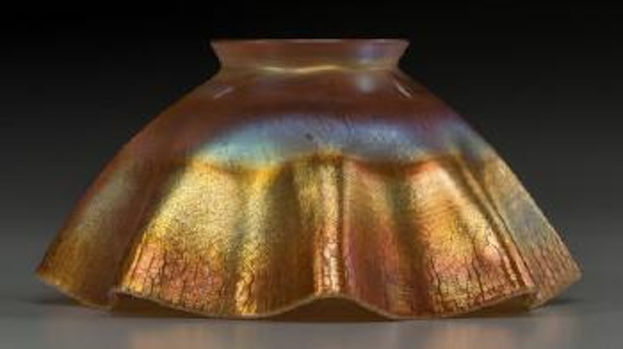 A Ruffle Shade by Tiffany Studios
