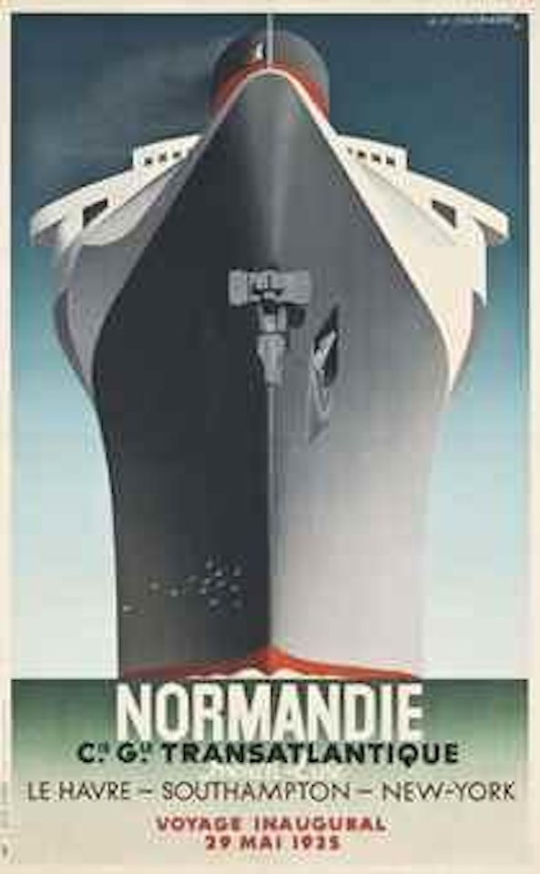 Normandie by Cassandre (Adolphe Jean-Marie Mouron)