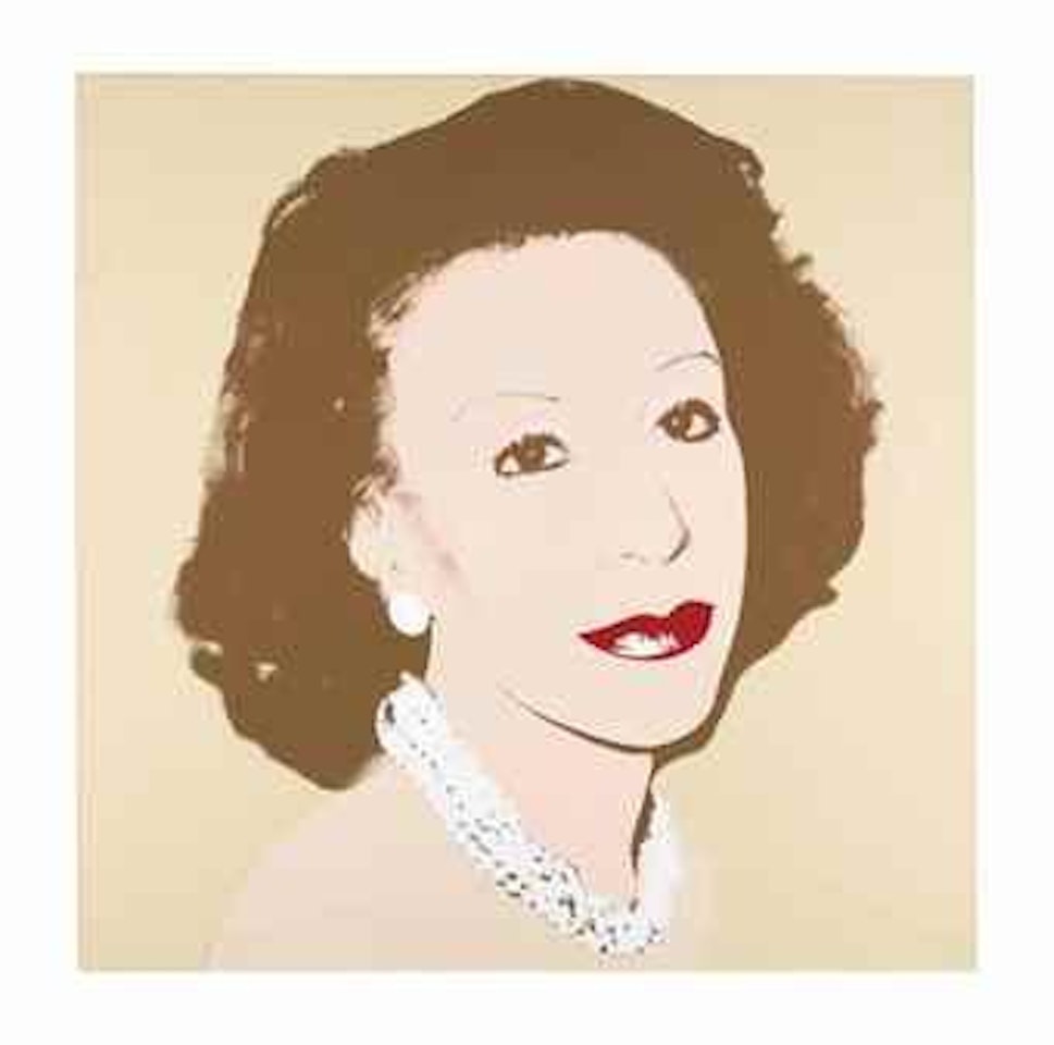 Portrait of Ina Ginsburg by Andy Warhol