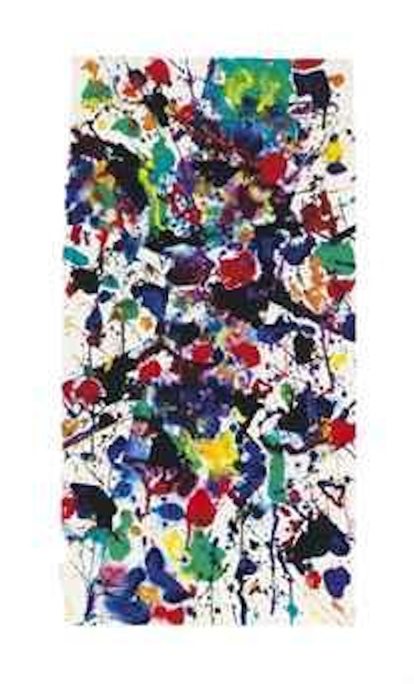 Untitled (Plumed Serpent) by Sam Francis