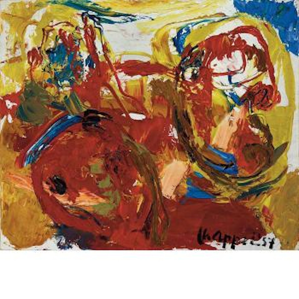 Deux Oiseau by Karel Appel