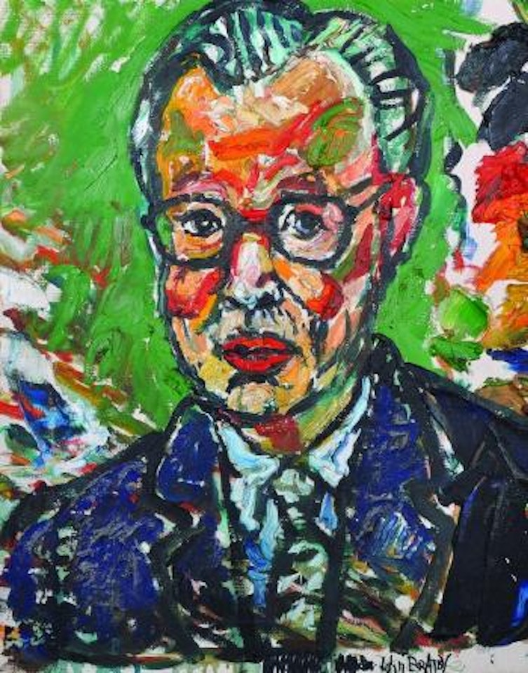 Portrait of Sir Charles Villiers by John Bratby