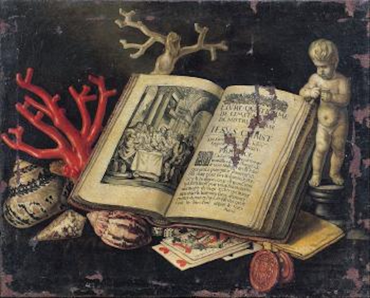 Composition au Livre quatrieme de l’imitation de nostre seigneur Jesus Christ, coraux et coquillages by Simon Renard de Saint-Andre