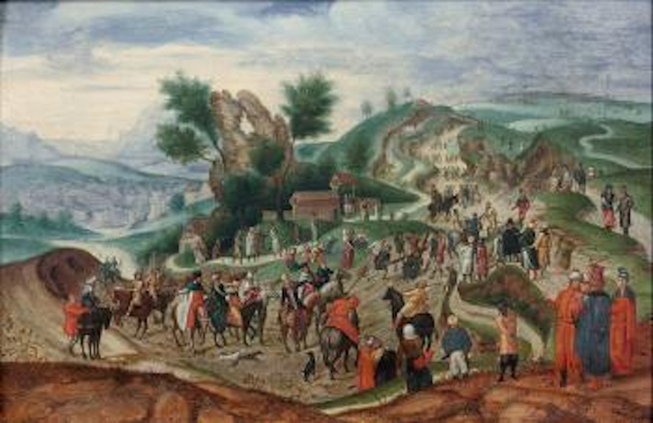 La montée au calvaire by Herri met de Bles