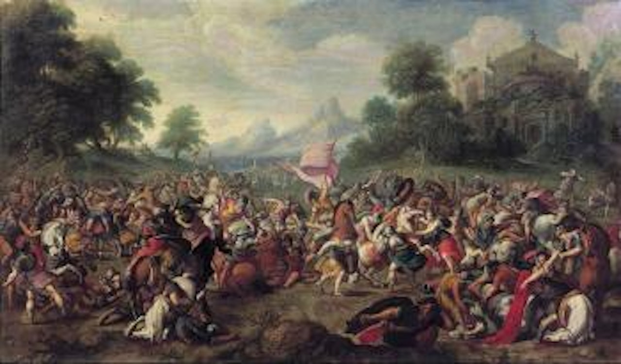 Scène de bataille by Flemish School
