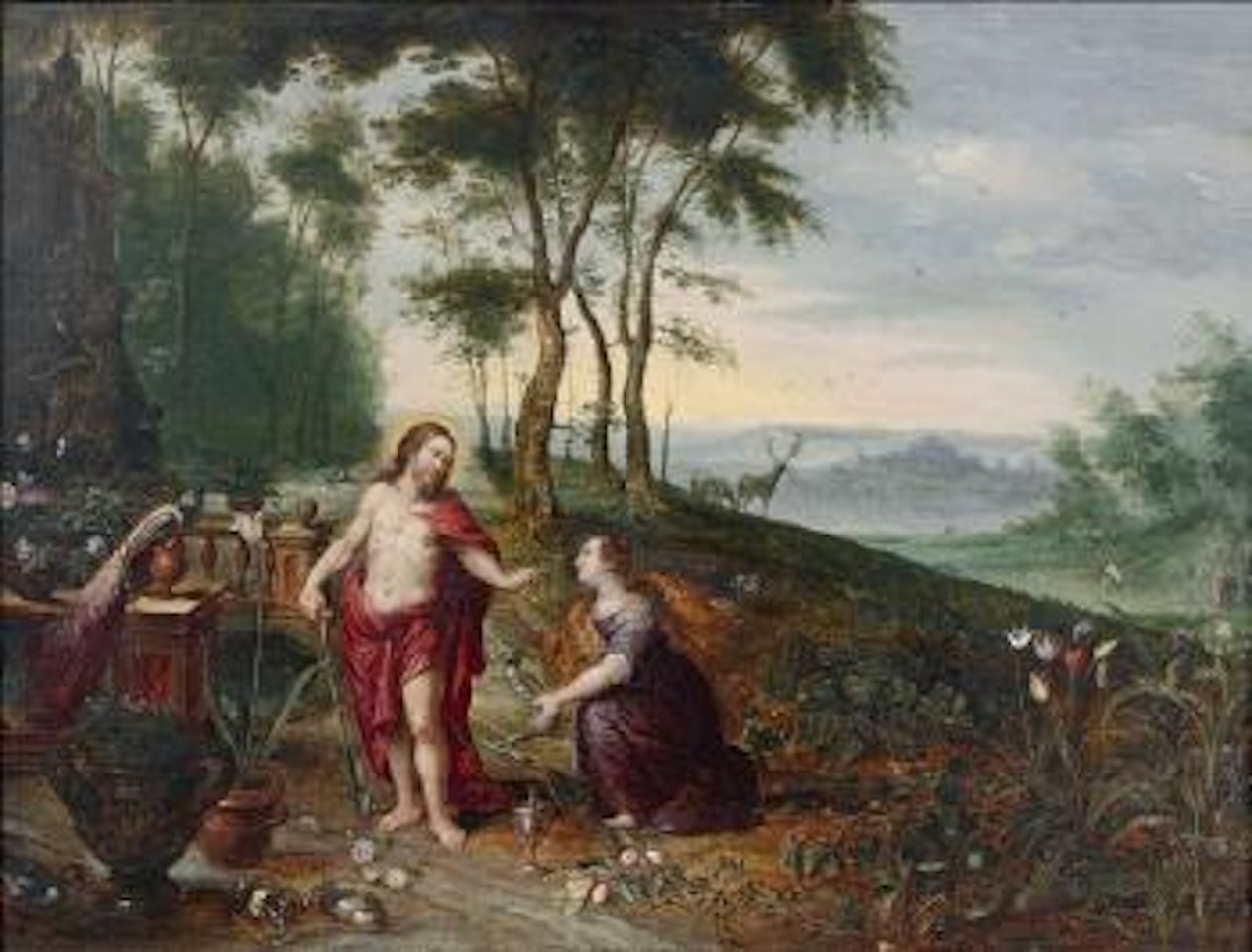 Le Christ apparaissant à la Madeleine (noli me tangere) by Jan Brueghel the Younger