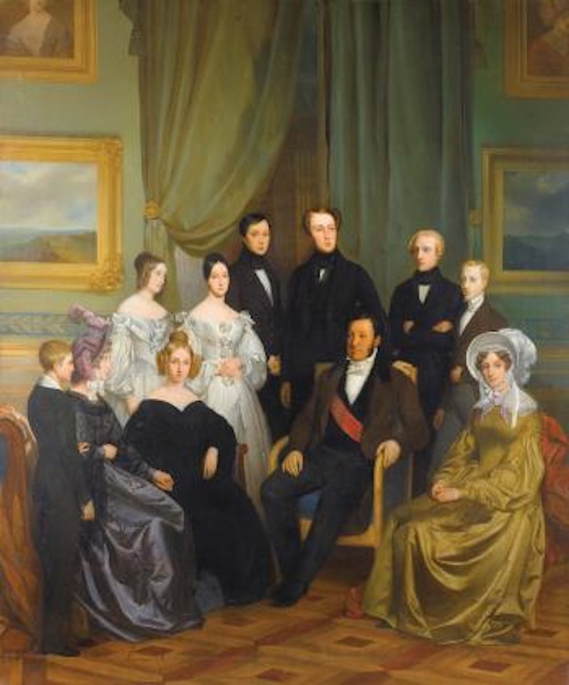Le roi Louis-Philippe entouré de sa famille [Louis-Philippe and his family] by French School