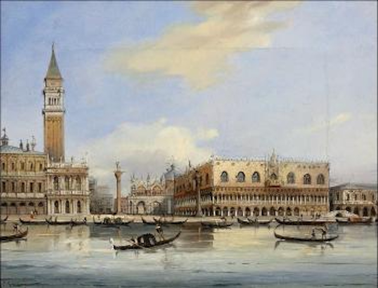 Vue du Palais des Doges et de la piazzetta, Venise by Carlo Grubacs