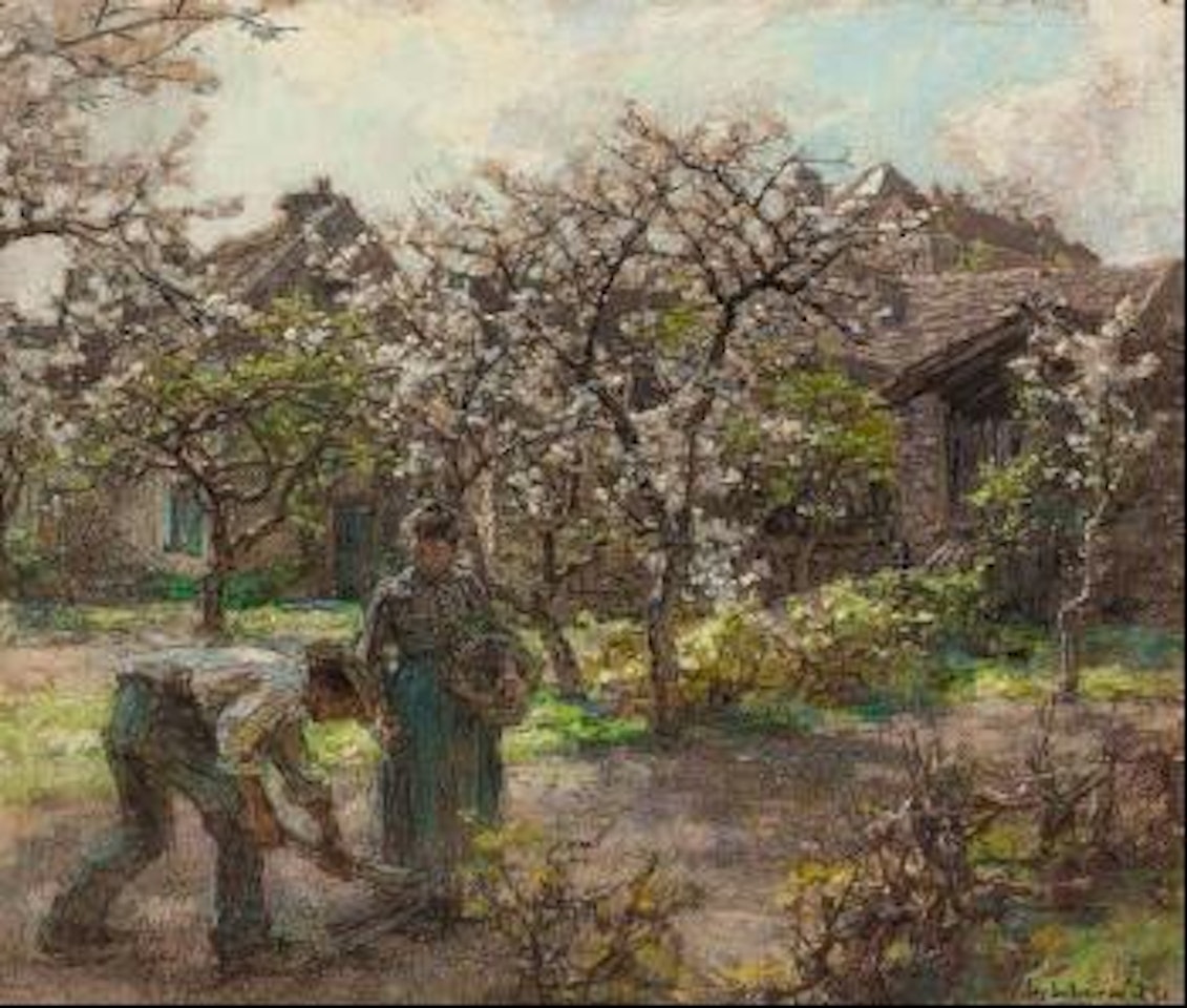 Plantation de pommes de terre by Léon Augustin Lhermitte
