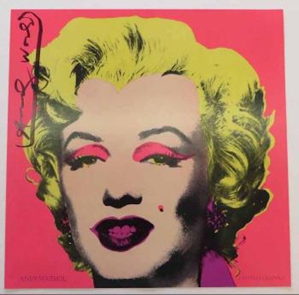 Marilyn Castelli invitation by Andy Warhol