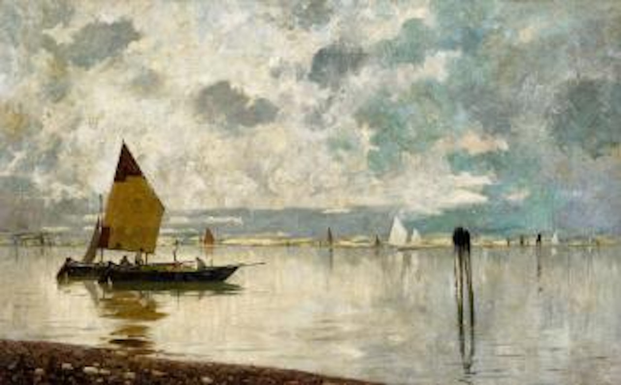 Maritime scene by Guglielmo Ciardi