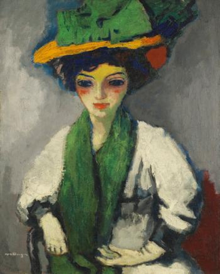 Femme Au Chapeau Vert by Kees van Dongen