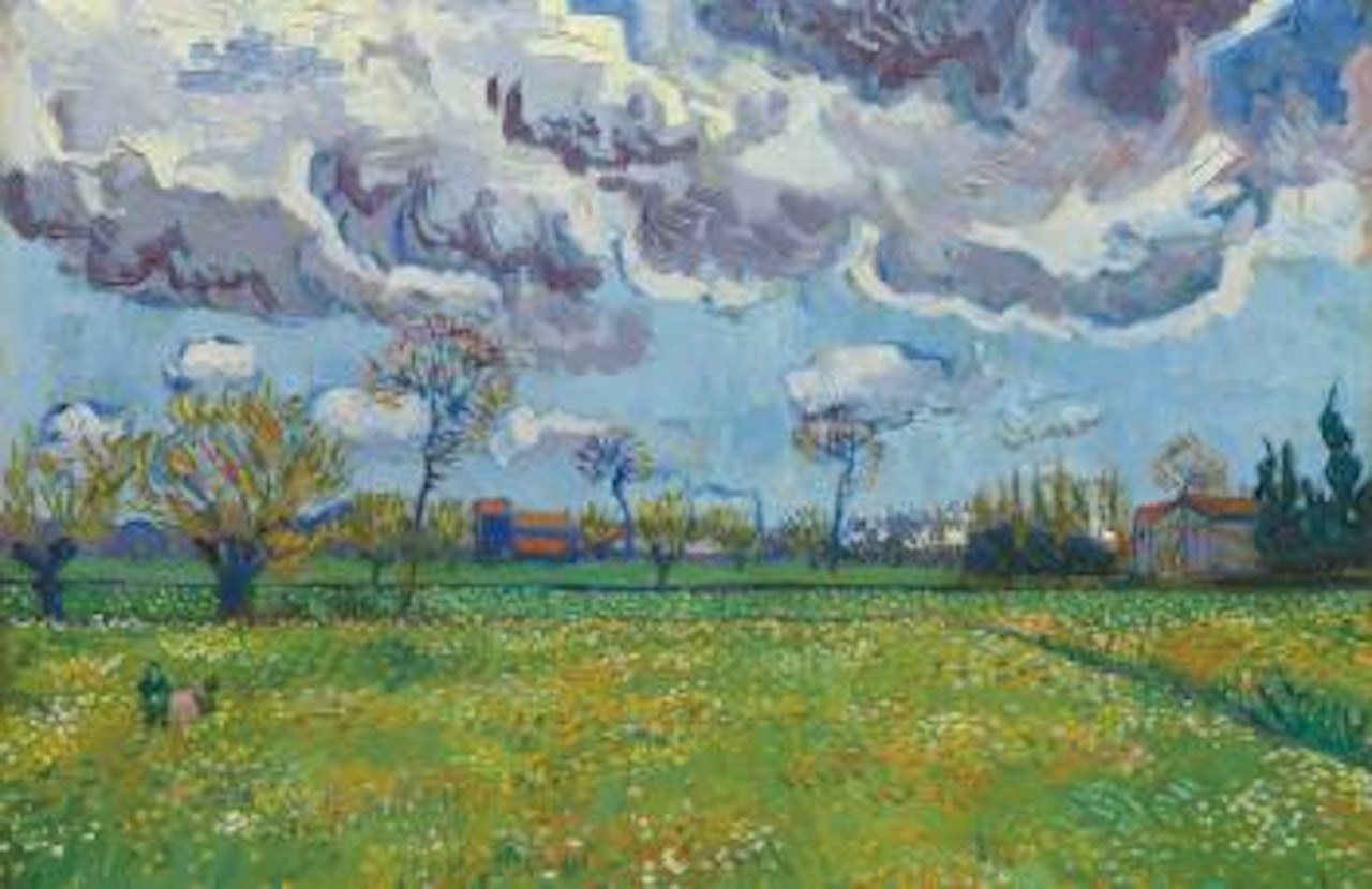 Paysage Sous Un Ciel Mouvementé by Vincent van Gogh