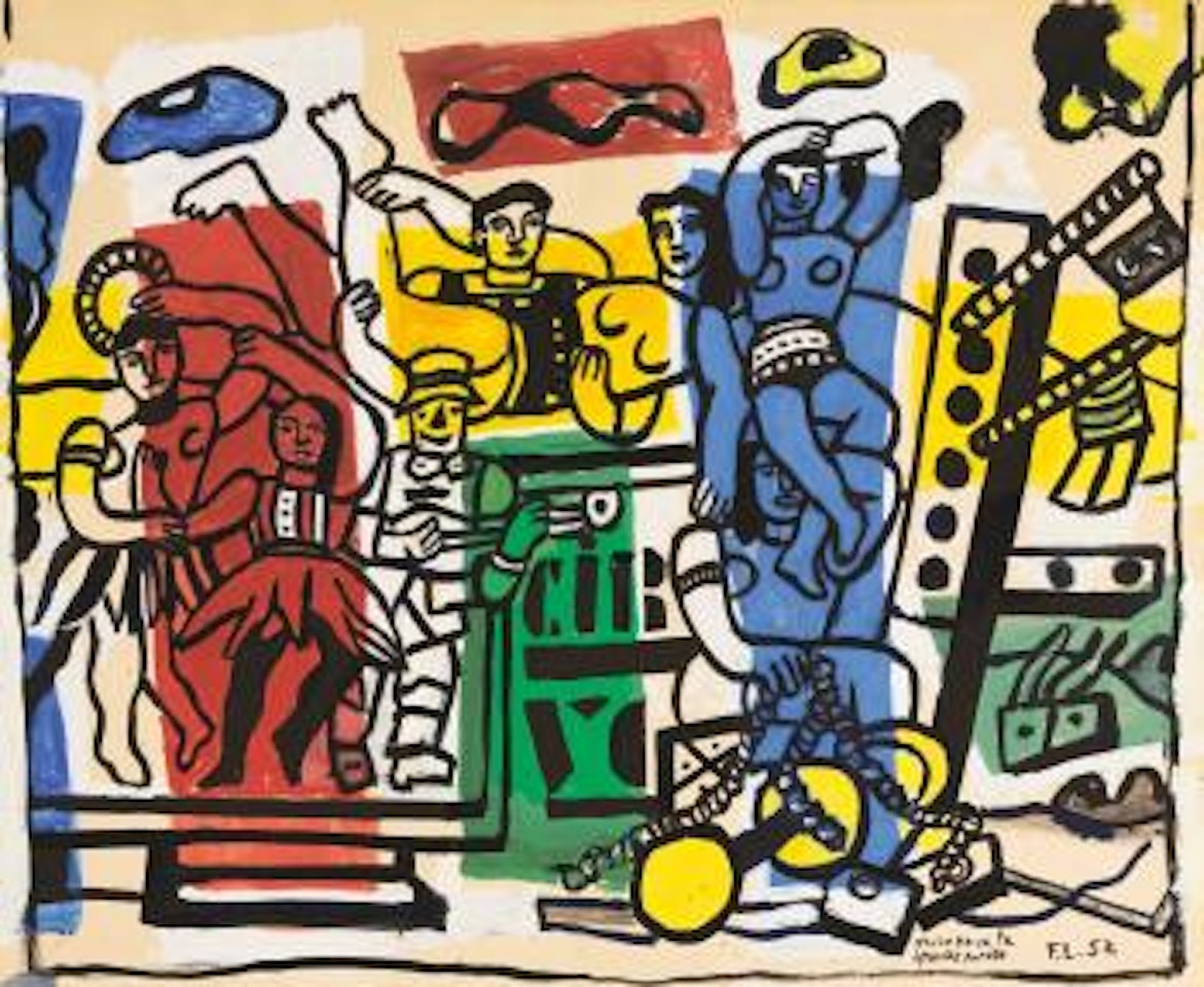 Etude Pour 'La Grande Parade' by Fernand Leger