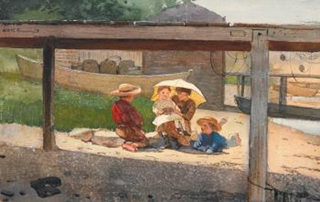 In Charge of Baby by Winslow Homer
